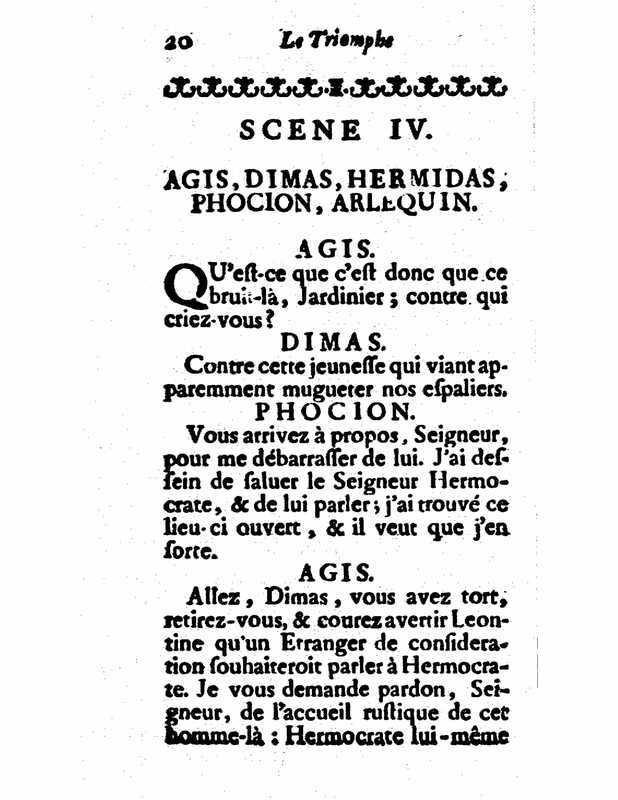 1732 : Le triomphe de l’amour