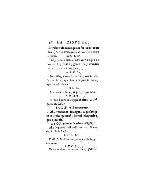 1747 : La dispute