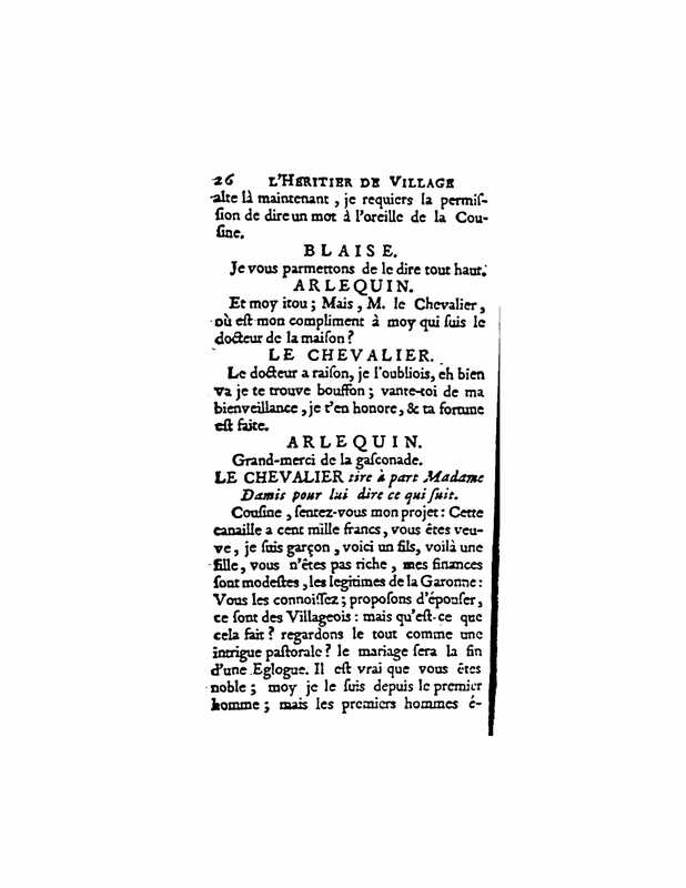 1729 : L’héritier de village