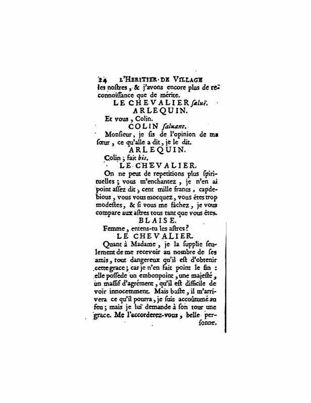 1729 : L’héritier de village
