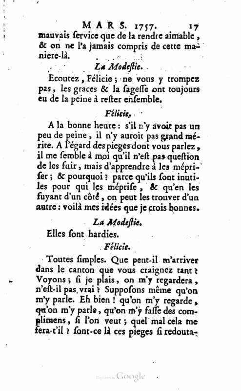 1757 : Félicie