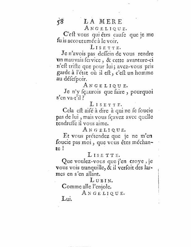 1735 : La mère confidente