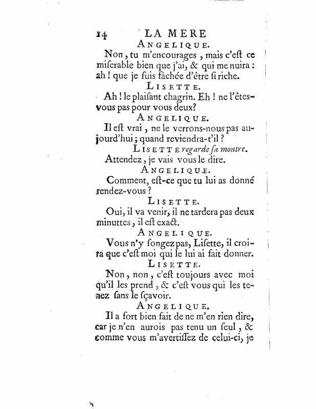 1735 : La mère confidente