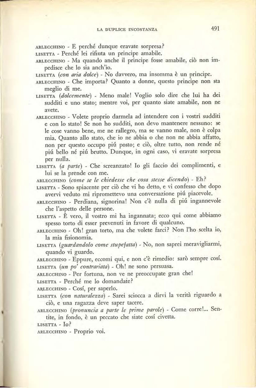 1959 : La duplice incostanza (Marcello Spaziani)