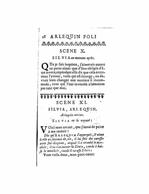 1723 : Arlequin poli par l’amour