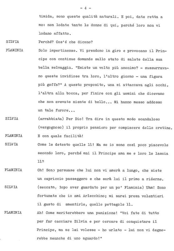 1978 : La doppia incostanza (Andrée Ruth Shammah) script