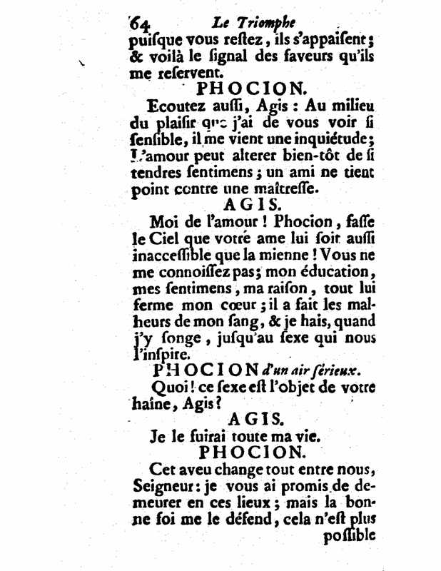 1732 : Le triomphe de l’amour