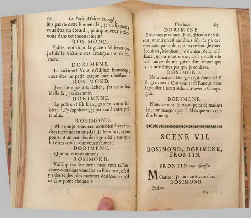 1739 : Le petit-maître corrigé
