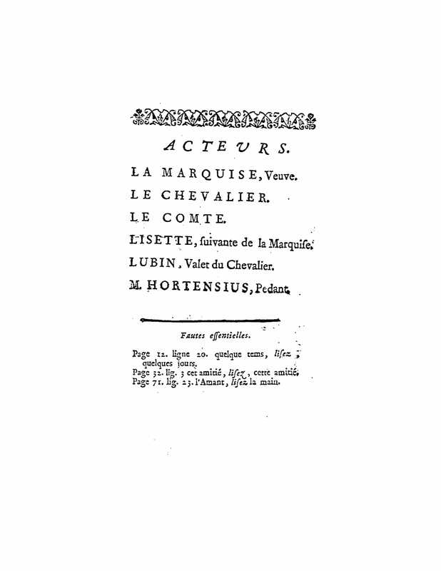 1728 : La seconde surprise de l’amour