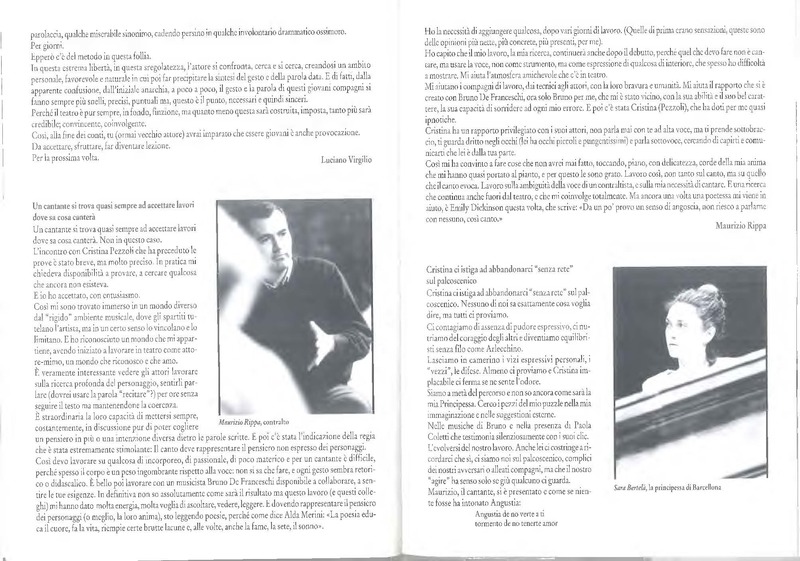 1997 : Il principe travestito (Programme)