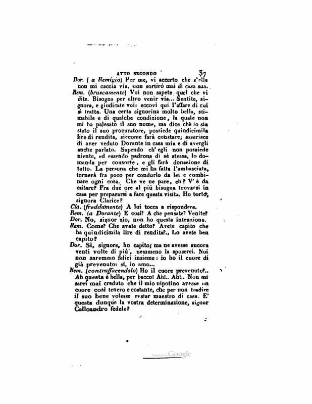 1833 : Le false confidenze