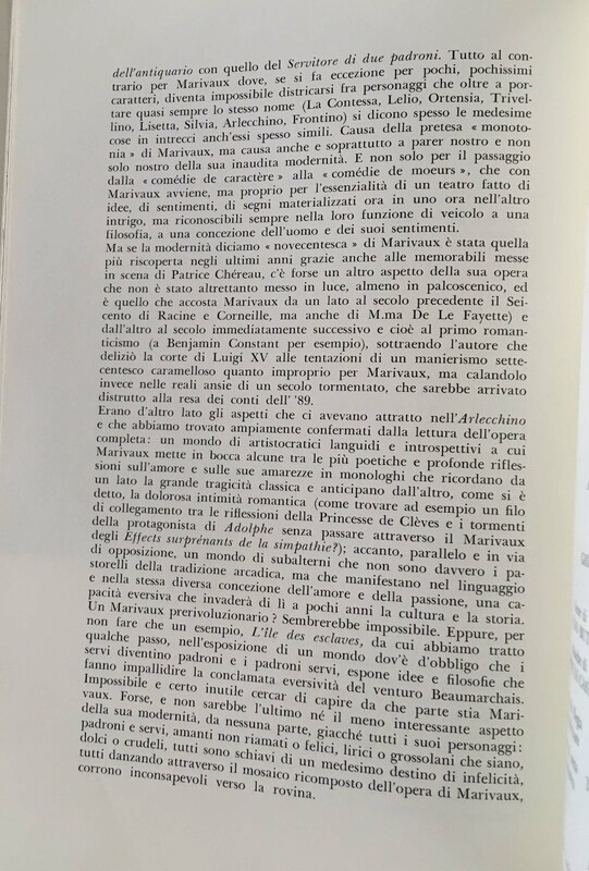 1979 : Arlecchino educato dall’amore (Giovanni Lombardo Radice) programme
