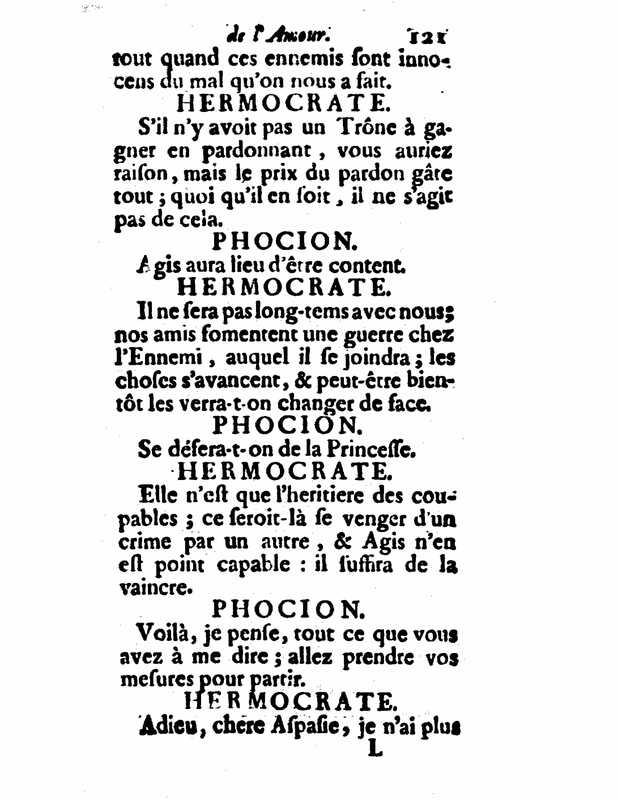1732 : Le triomphe de l’amour
