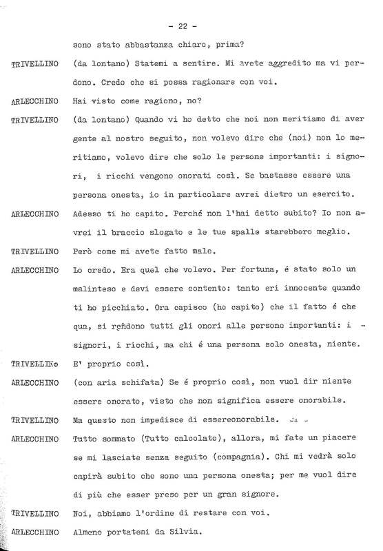 1978 : La doppia incostanza (Andrée Ruth Shammah) script