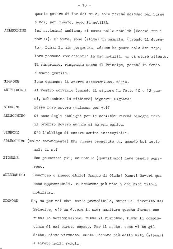1978 : La doppia incostanza (Andrée Ruth Shammah) script