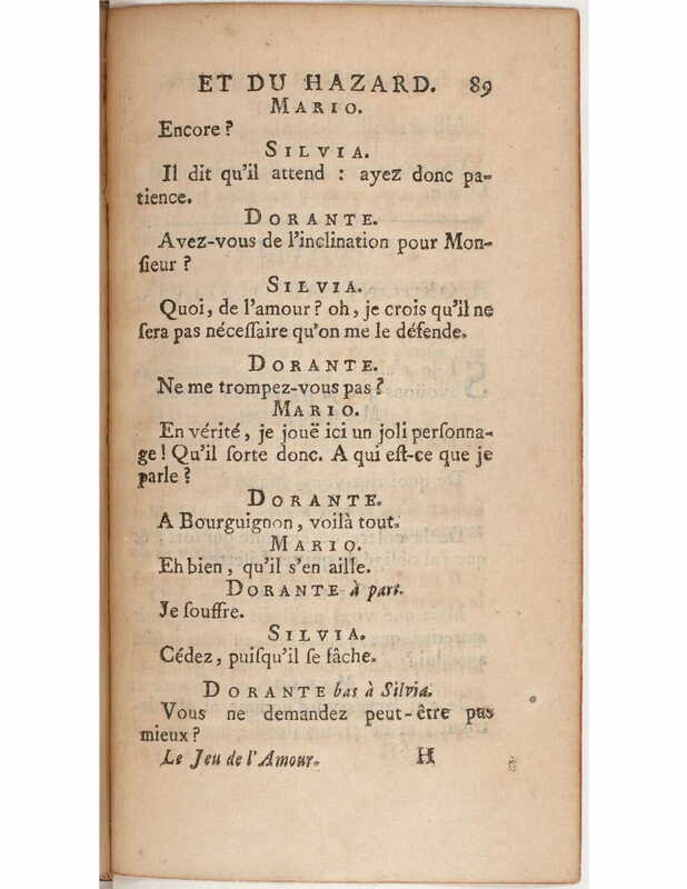 1730 : Le jeu de l’amour et du hasard