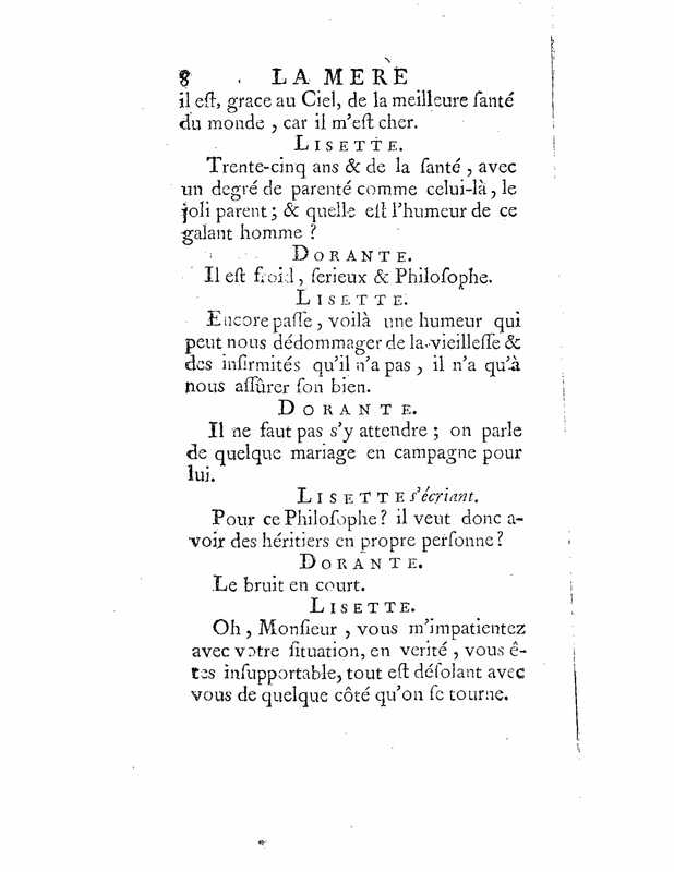 1735 : La mère confidente