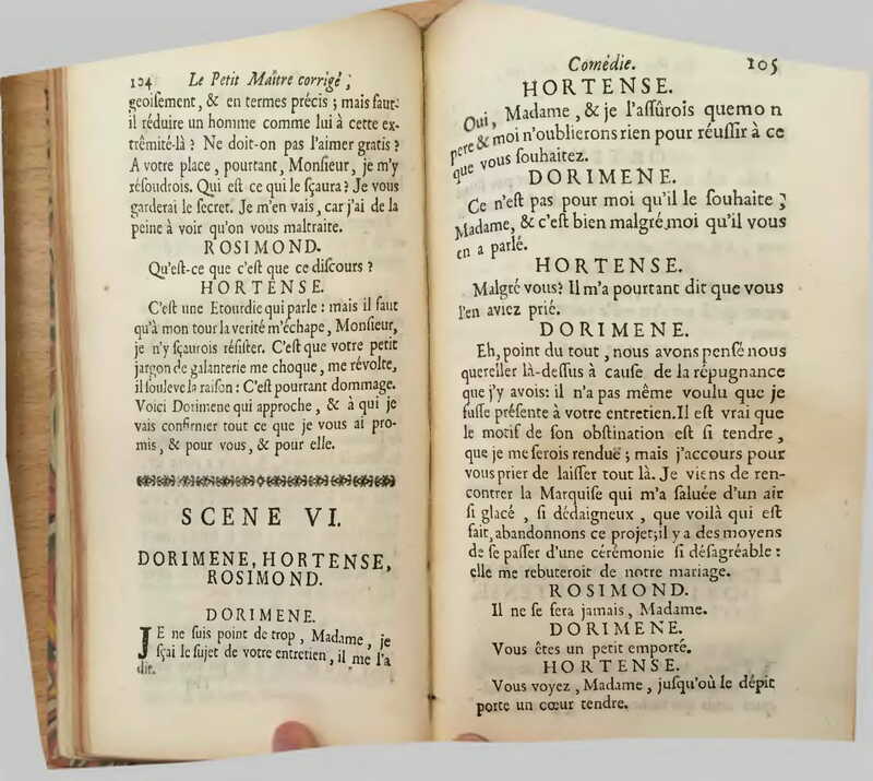 1739 : Le petit-maître corrigé