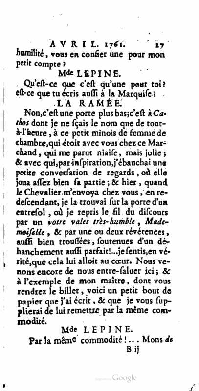 1761 : La provinciale