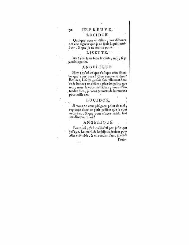 1740 : L’épreuve