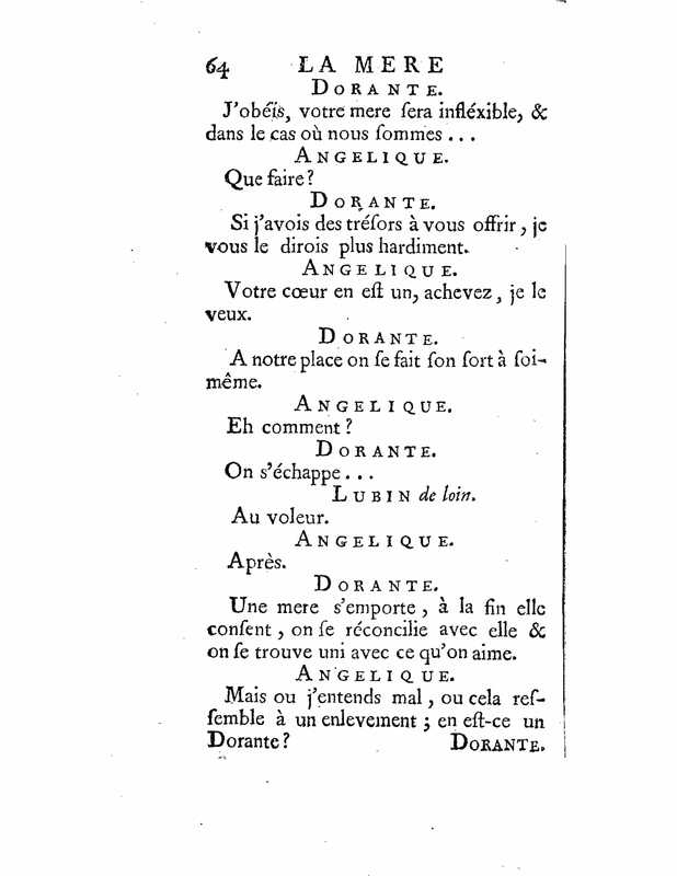 1735 : La mère confidente