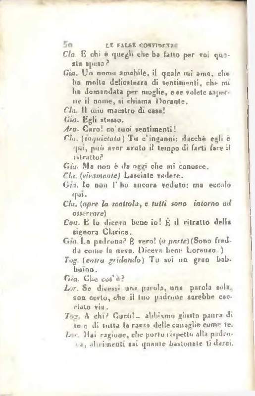 1829 : Le false confidenze [Salvatore Fabbrichesi, 1816]