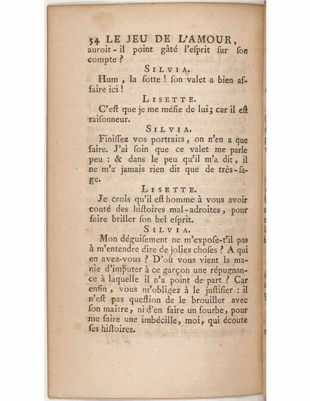 1730 : Le jeu de l’amour et du hasard