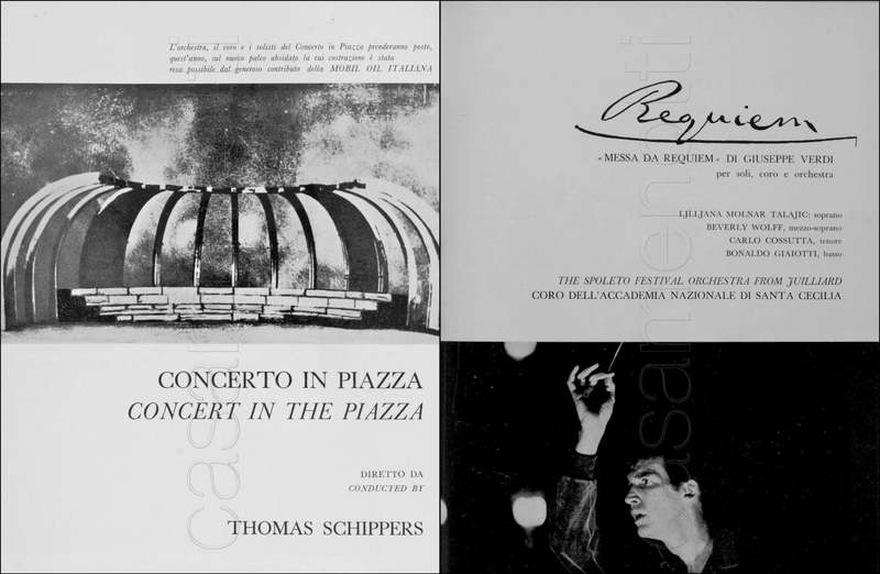 1971 : La finta serva ovvero il furbo punito, Programme du Festival de Spoleto