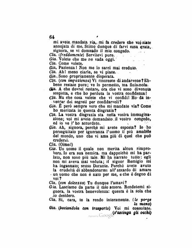 1872 : Le false confidenze