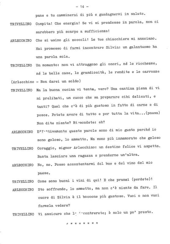 1978 : La doppia incostanza (Andrée Ruth Shammah) script