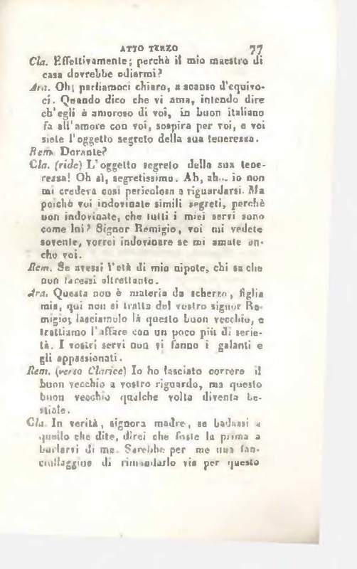 1829 : Le false confidenze [Salvatore Fabbrichesi, 1816]
