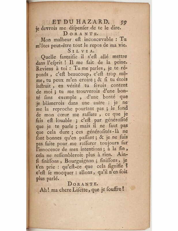 1730 : Le jeu de l’amour et du hasard