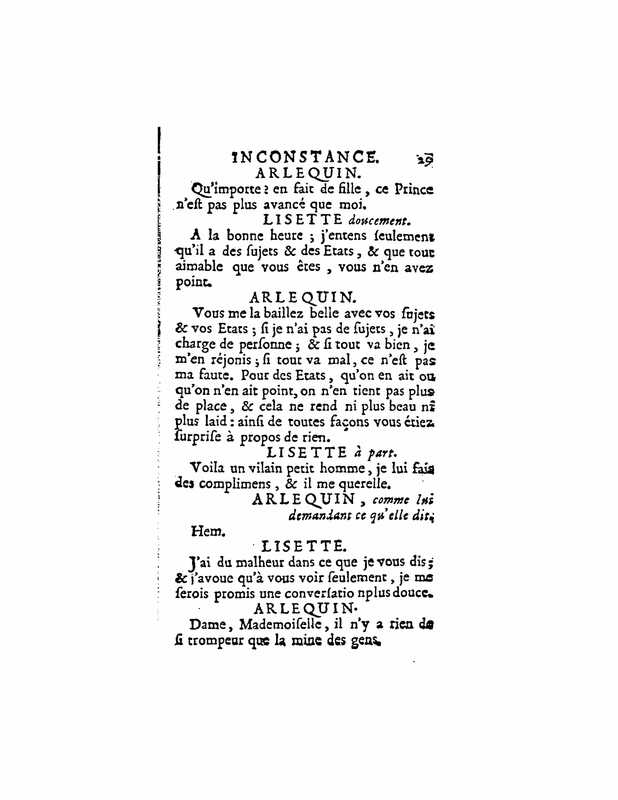 1724 : La double inconstance