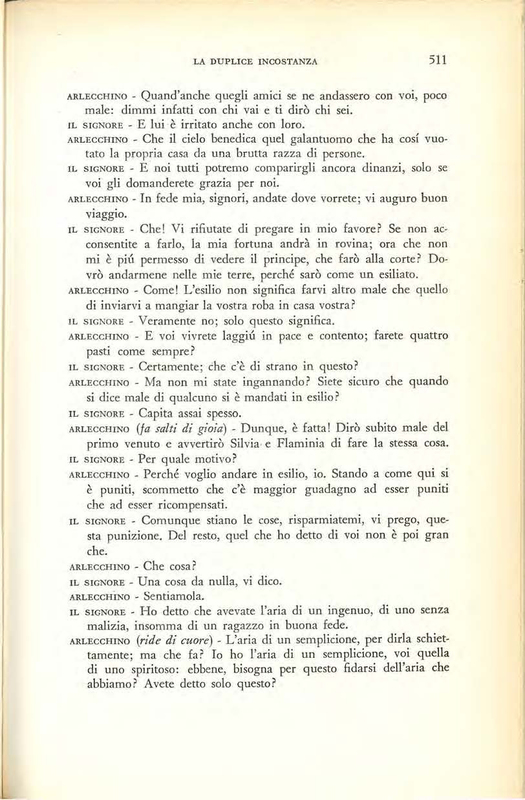 1959 : La duplice incostanza (Marcello Spaziani)