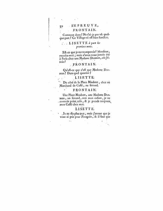 1740 : L’épreuve