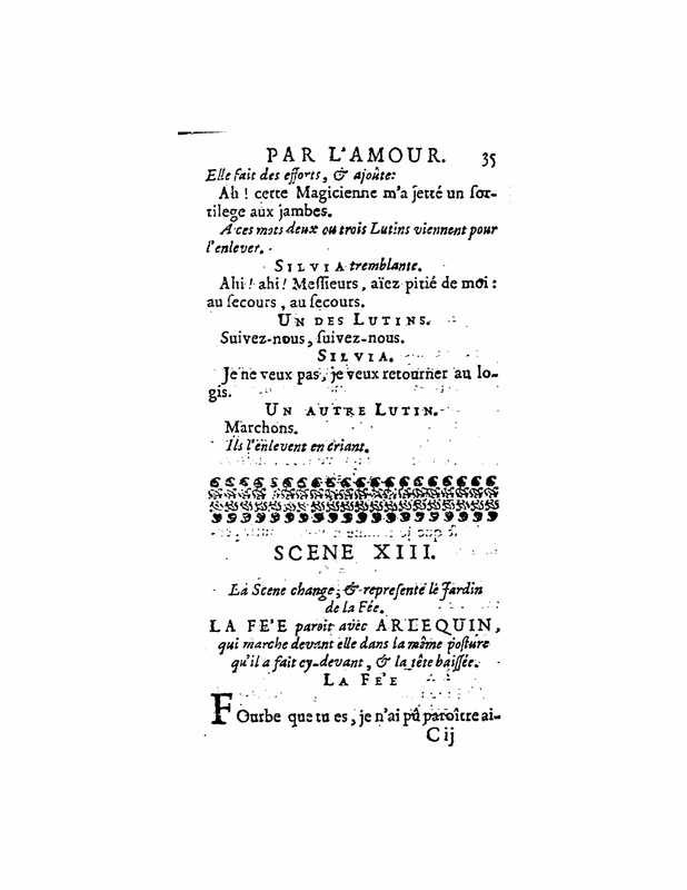 1723 : Arlequin poli par l’amour