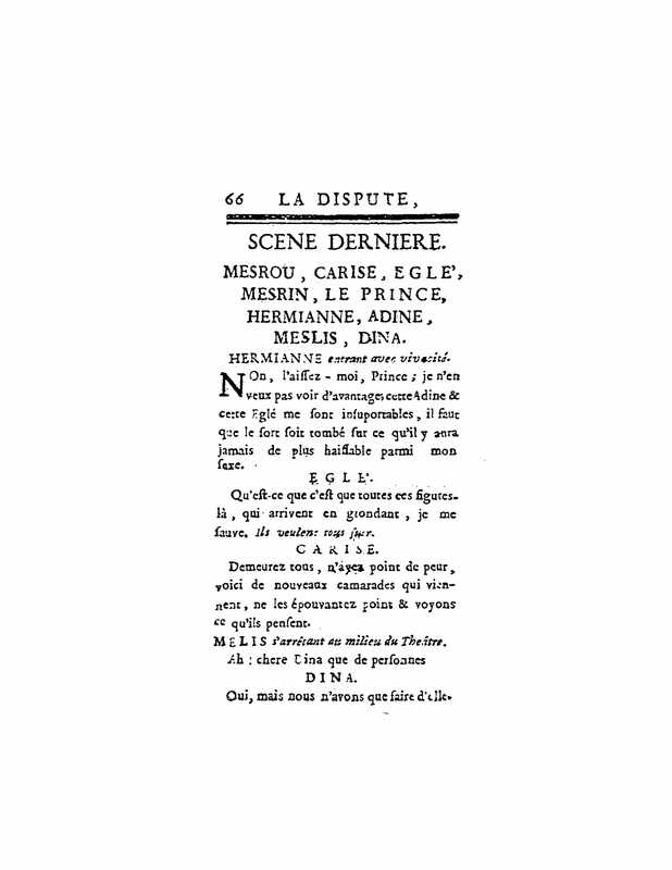 1747 : La dispute