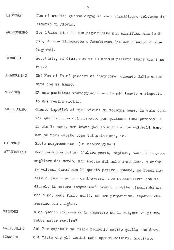 1978 : La doppia incostanza (Andrée Ruth Shammah) script