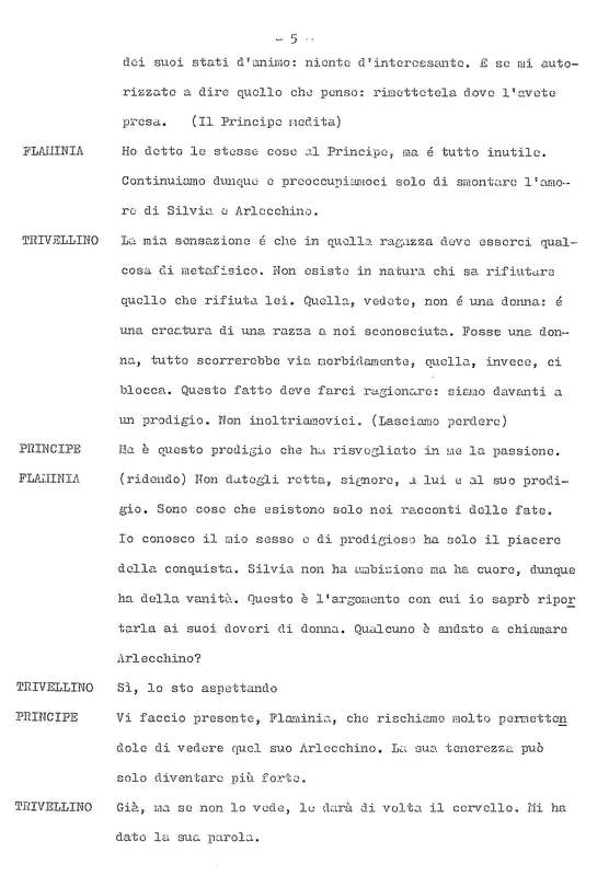 1978 : La doppia incostanza (Andrée Ruth Shammah) script