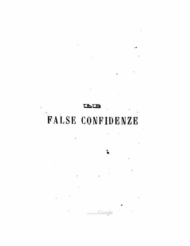 1872 : Le false confidenze