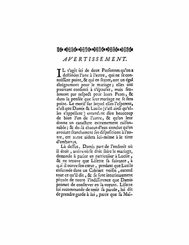 1732 : Les serments indiscrets