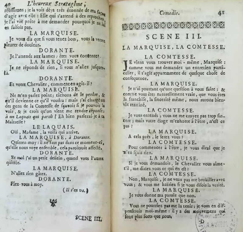 1733 : L’heureux stratagème