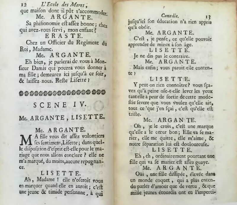 1732 : L’école des mères