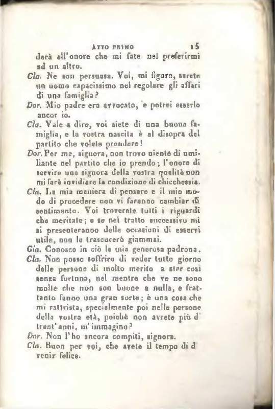 1829 : Le false confidenze [Salvatore Fabbrichesi, 1816]