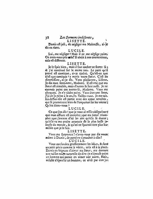 1732 : Les serments indiscrets