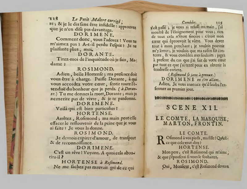 1739 : Le petit-maître corrigé