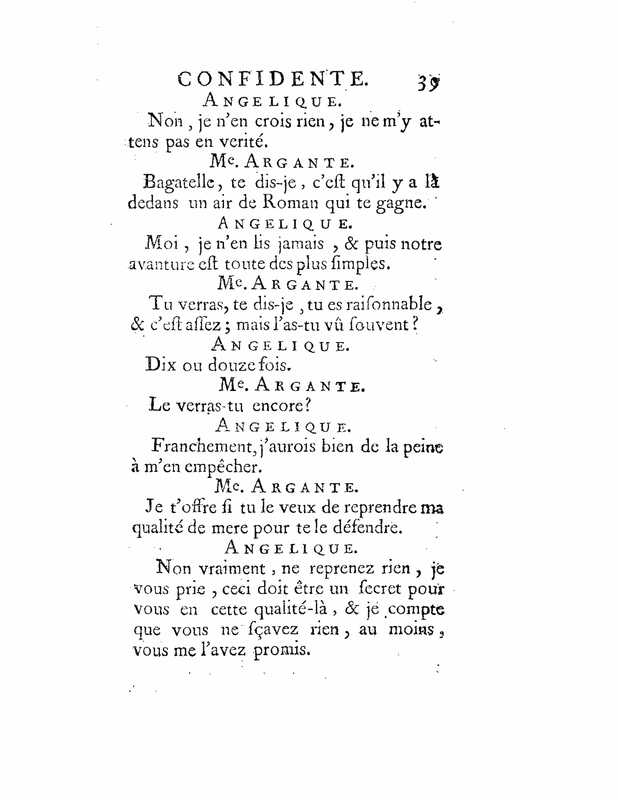 1735 : La mère confidente