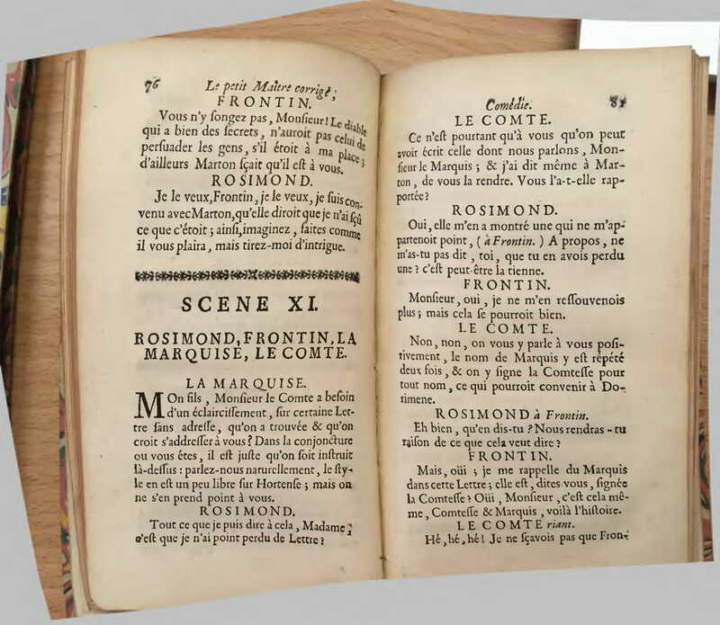 1739 : Le petit-maître corrigé