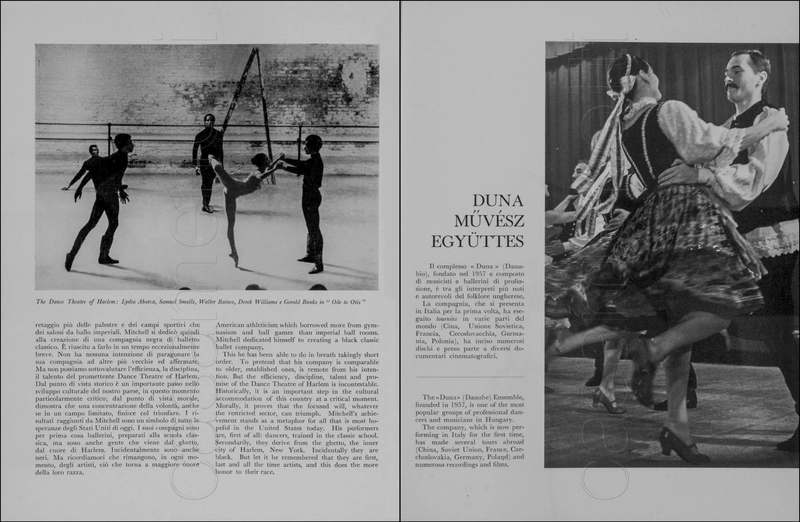 1971 : La finta serva ovvero il furbo punito, Programme du Festival de Spoleto