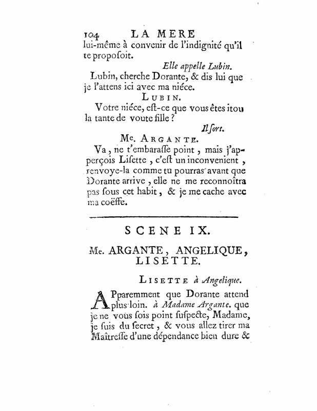 1735 : La mère confidente